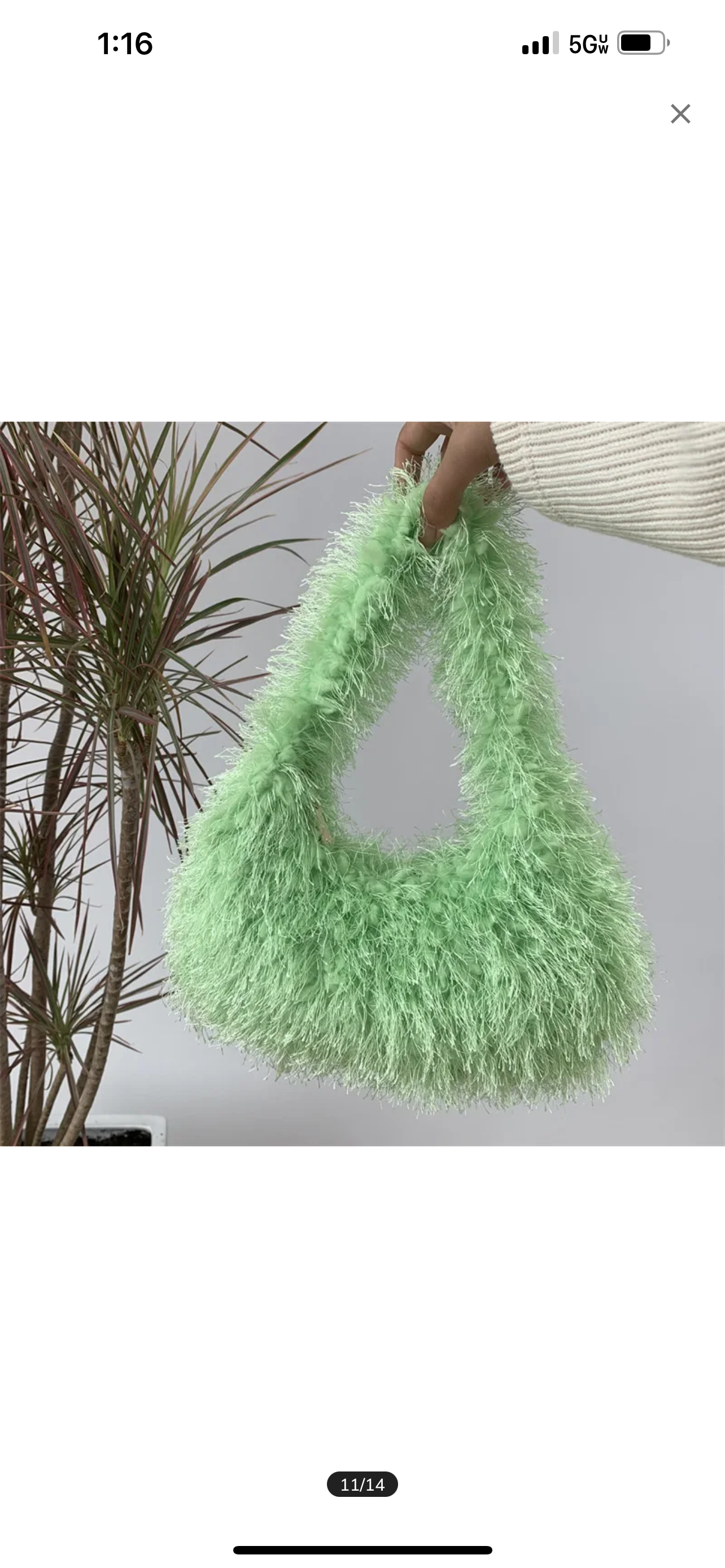 Fluffy purse