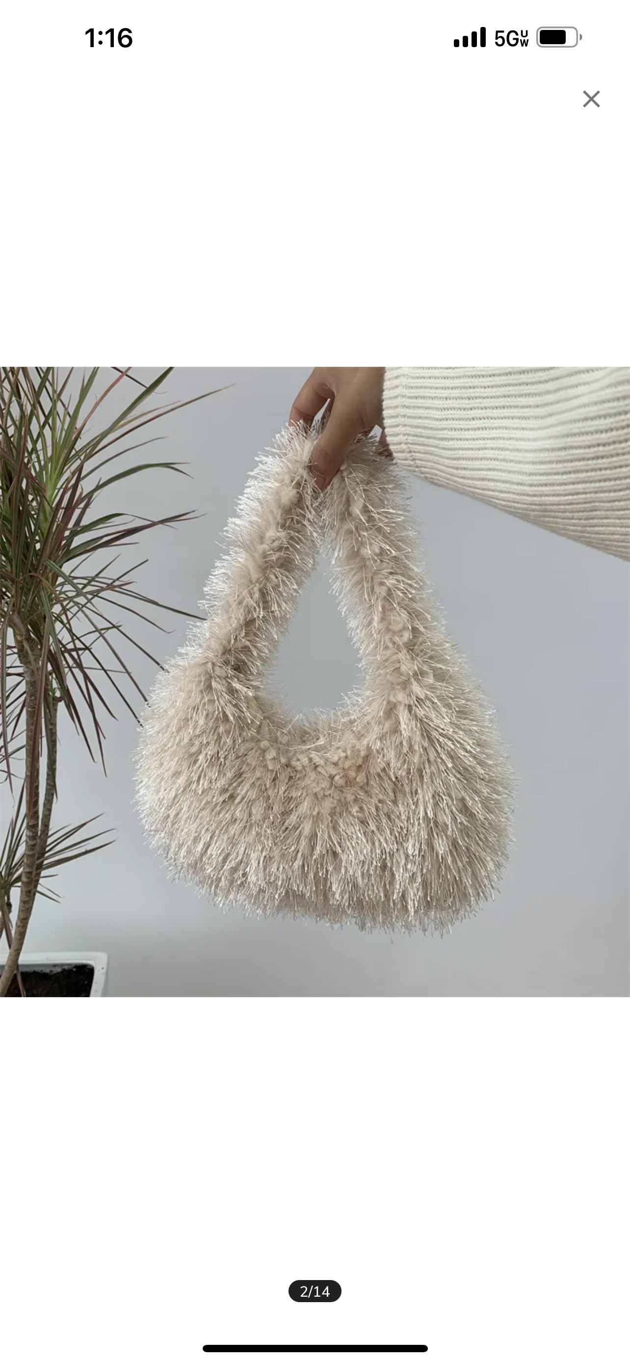 Fluffy purse