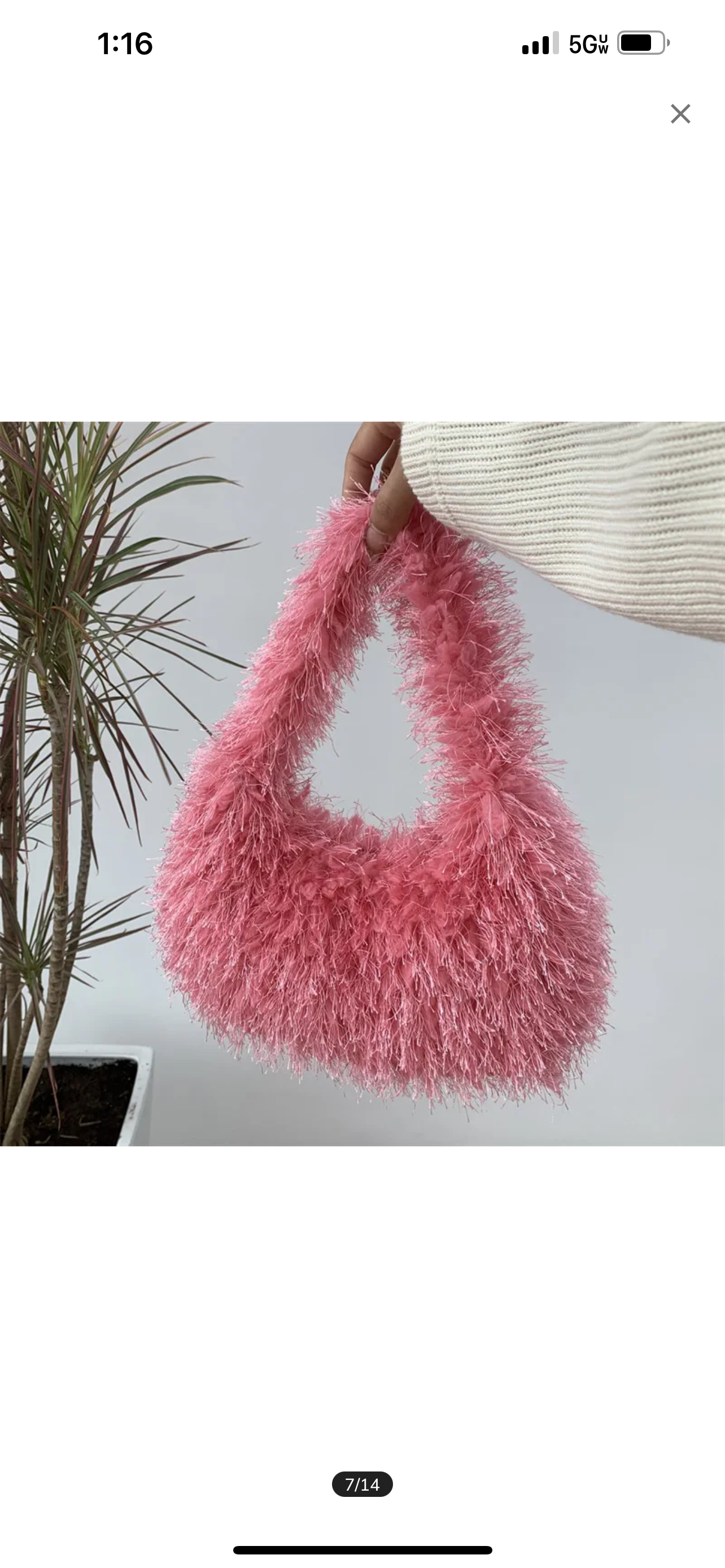 Fluffy purse
