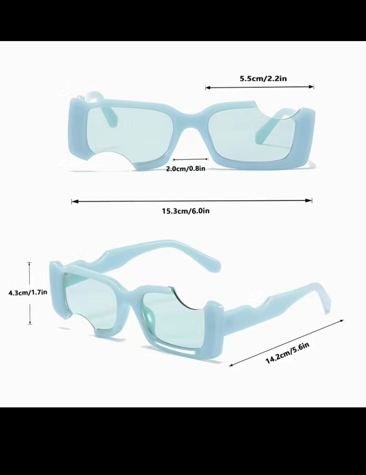 Glasses bitten