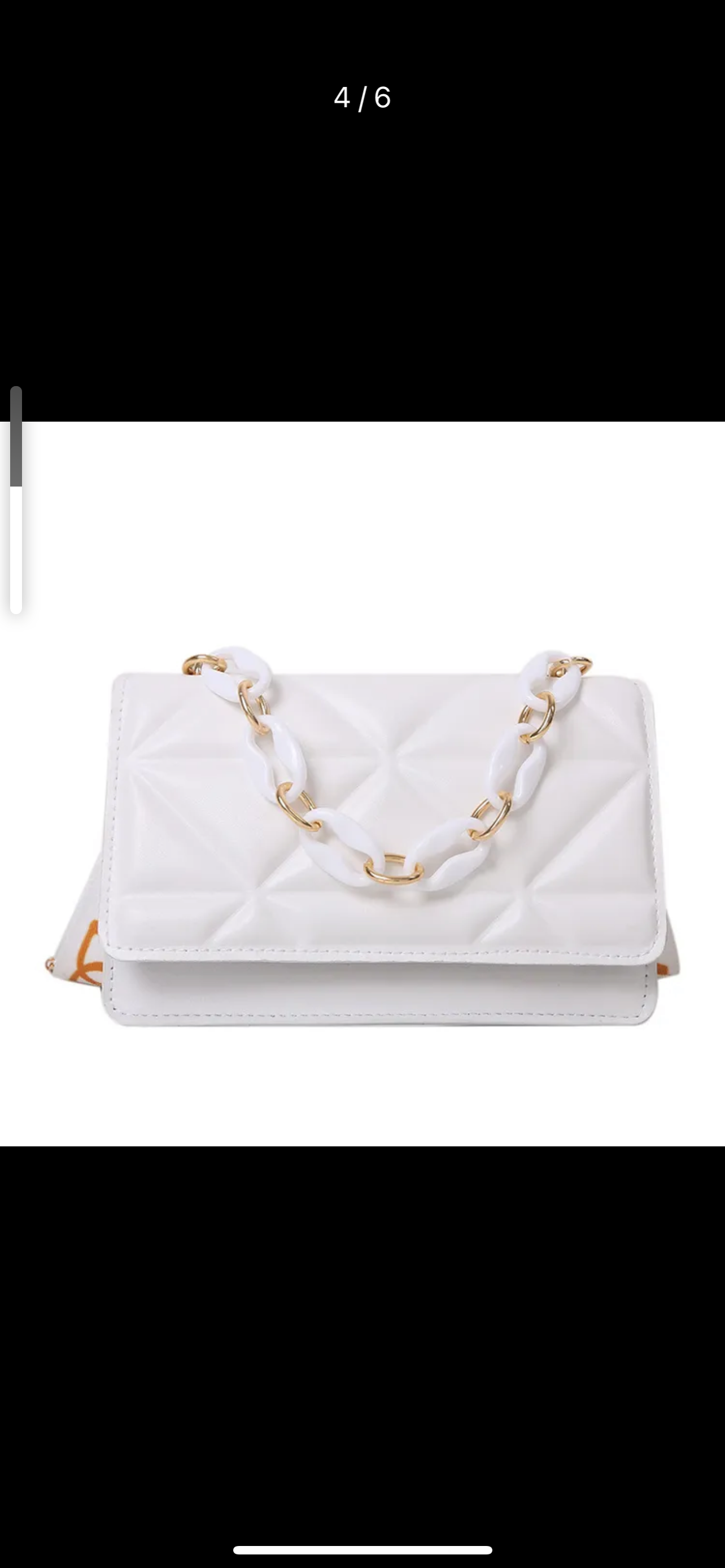 Chain link handle purse