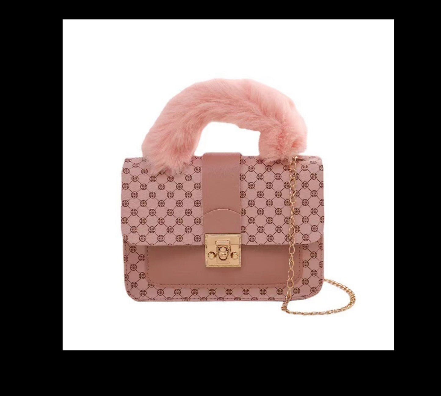 Fur handle bags