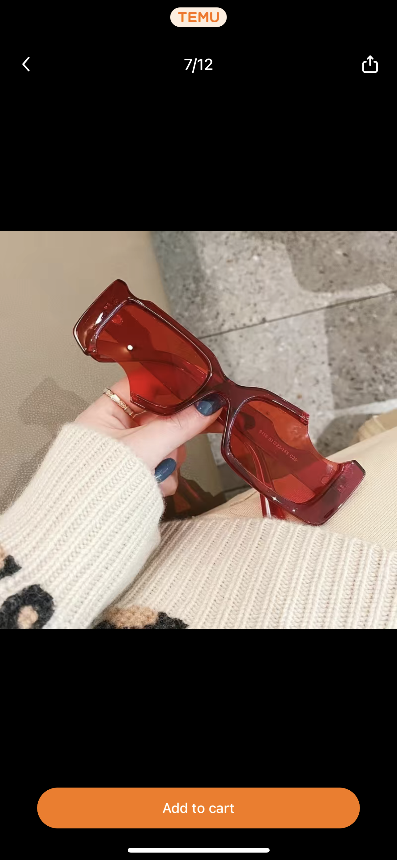 Glasses bitten
