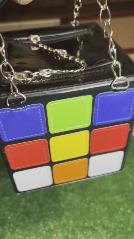 Rubix cube purse